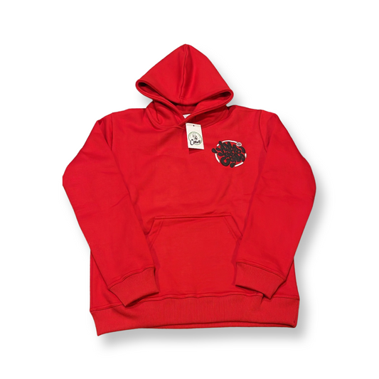 Red Add To The Convo Hoodie - ADD TO THE CONVO